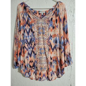 Kim Rogers women's blouse size large (J4)